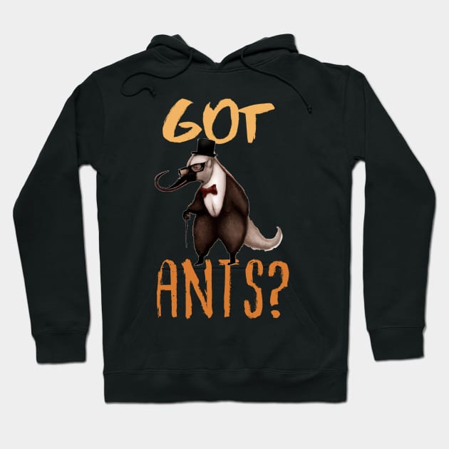 Got Ants?,  Funny Sir Anteater Hoodie by maxdax